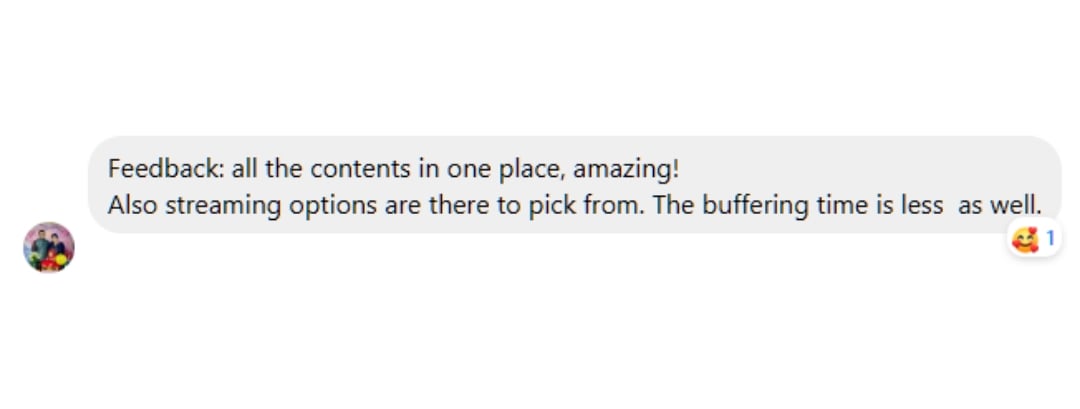 Testimonial Screenshot