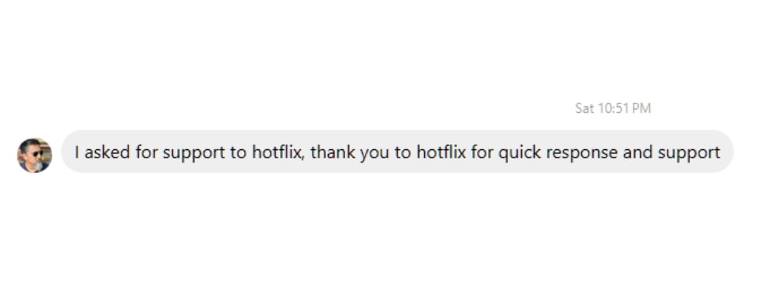 Testimonial Screenshot
