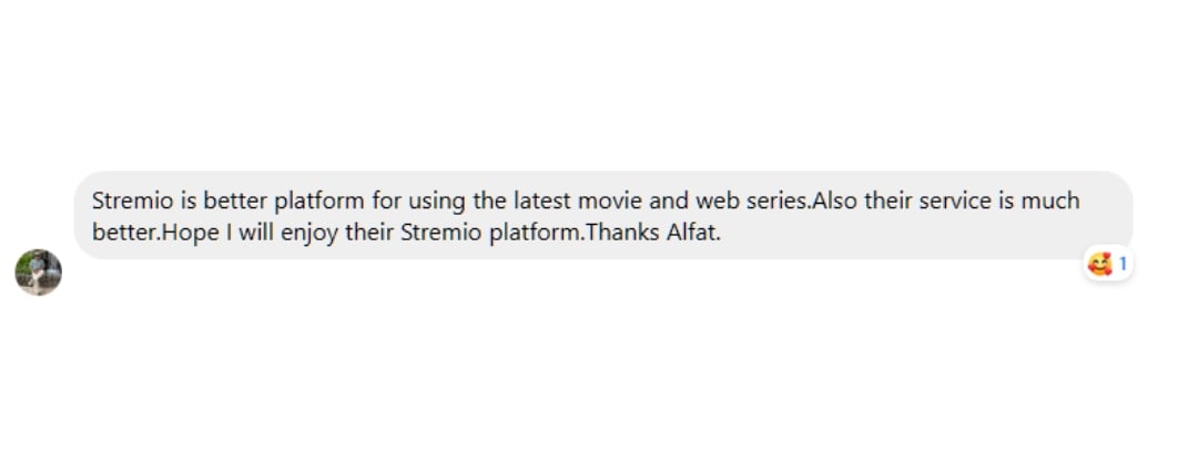 Testimonial Screenshot