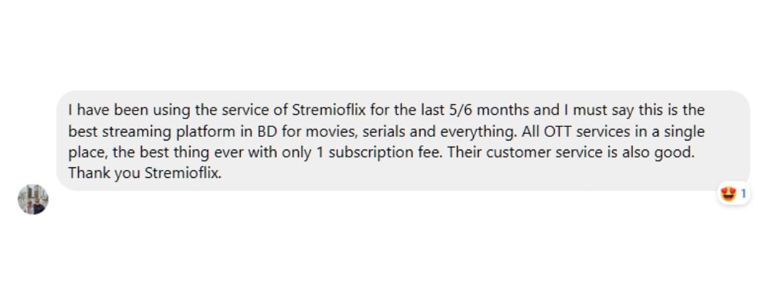 Testimonial Screenshot