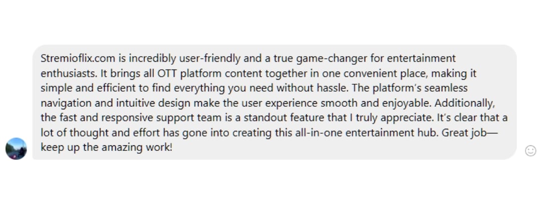 Testimonial Screenshot