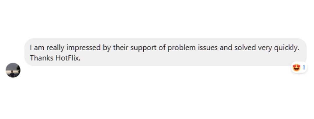 Testimonial Screenshot