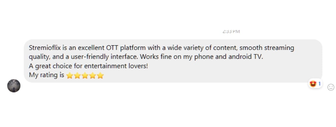 Testimonial Screenshot