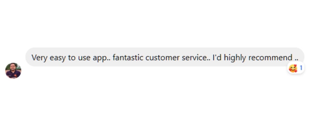 Testimonial Screenshot