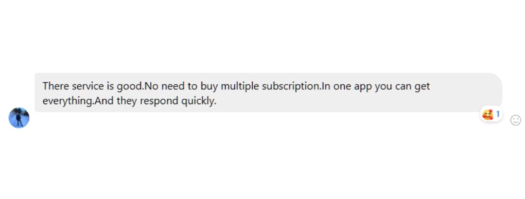 Testimonial Screenshot